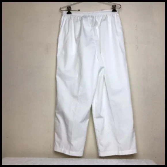 Cabin Creek Casual Cotton Blend Elastic Waist Slacks With Pockets Size 12 - Picture 3 of 8